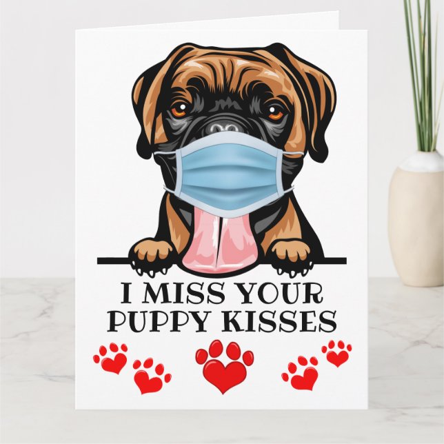 Gran tarjeta Valentine Puppy Love (Anverso)