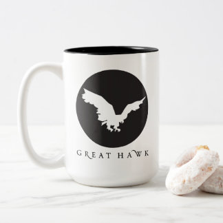 Gran taza de café del halcón