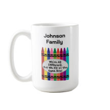 Gran taza de café divertida para la reunión famili