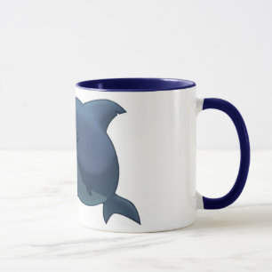 Gran taza del tiburón blanco