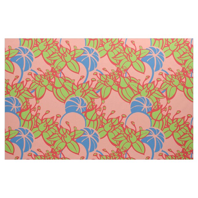 gran tela moderna de hoja, abdomen y estampado flo ("Cuarto gordo" (fat quarter))