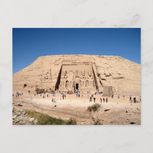 Gran templo de la postal de Abu Simbel Aswan, Egip