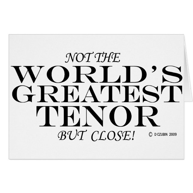 Gran Tenor Close (Anverso (Horizontal))