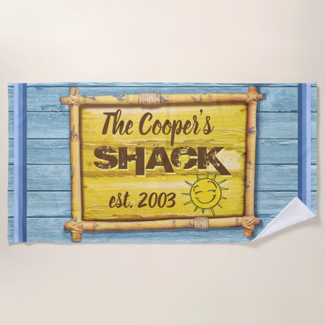 Gran toalla de playa Driftwood Beach (Anverso)