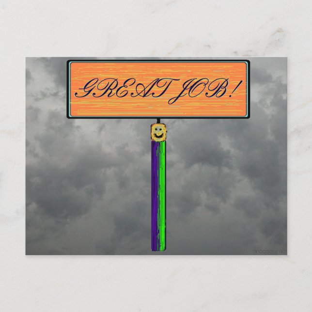 ¡GRAN TRABAJO! Tarjetas Postales (Anverso)