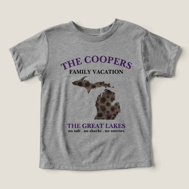 Gran vacaciones en familia estatal en el lago Mich (Diseño delantero )