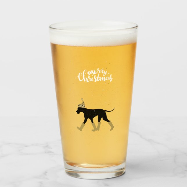 Gran vaso de cerveza de Navidad Dane (Anverso (lleno))