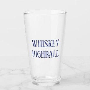 Gran whisky de alta bola vintage tipografía cóct