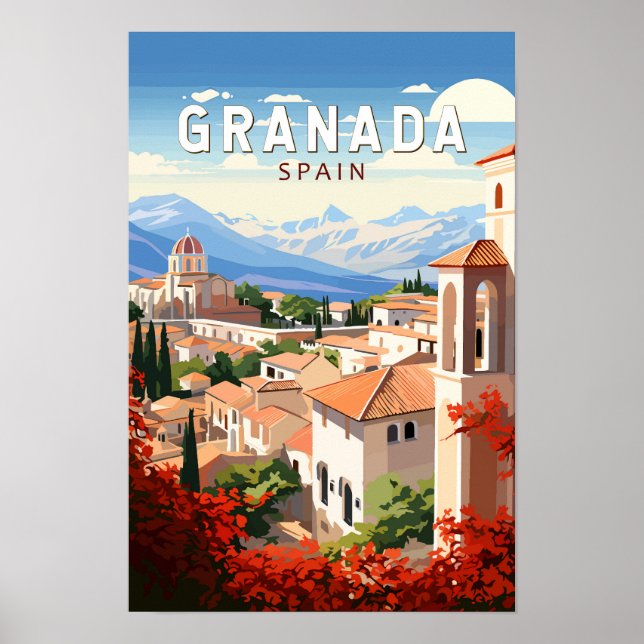 Granada España Viaje Arte Vintage (Frente)