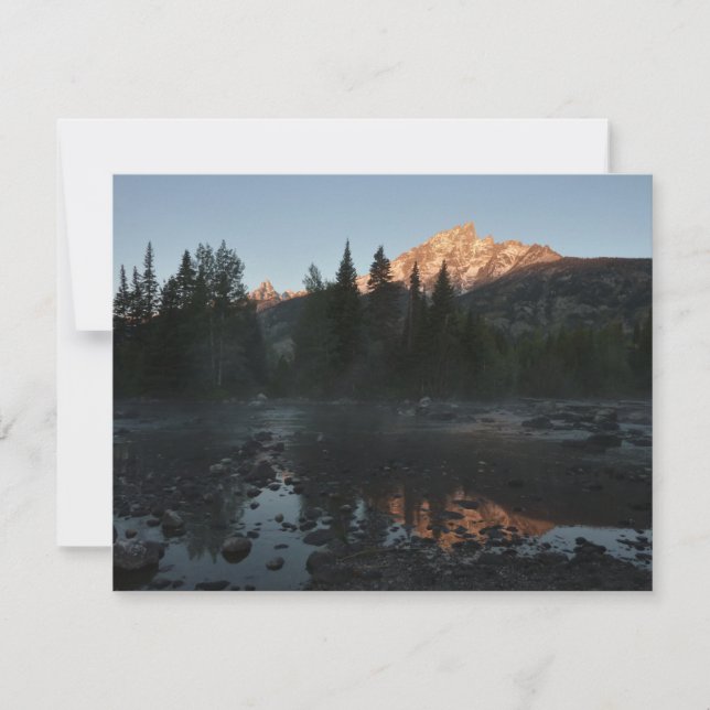 Grand Teton Sunrise en Cottonwood Creek (Anverso)