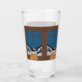 Grand Verre à Boissons Hivernal Boule à Neige