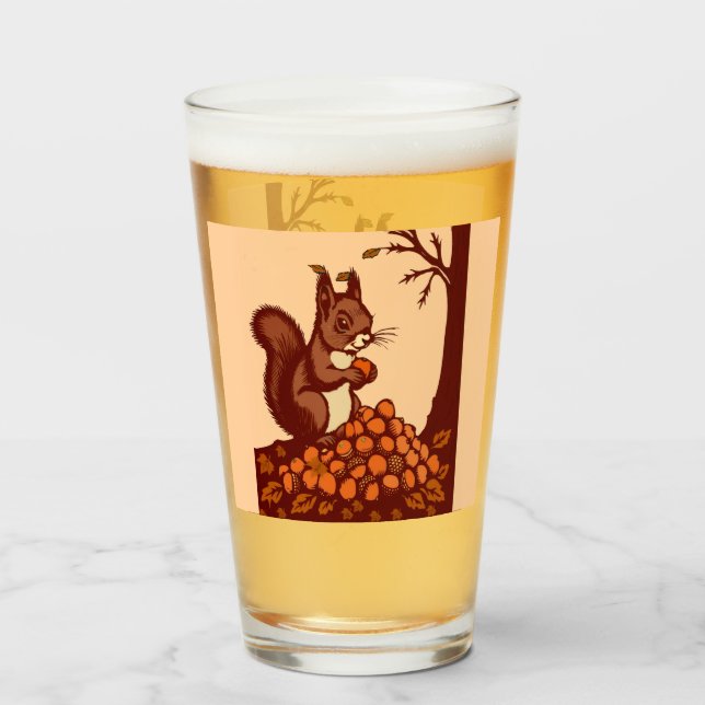 🐿️ Grand Verre Écureuil d'Automne – Gobelet (Reverso (lleno))