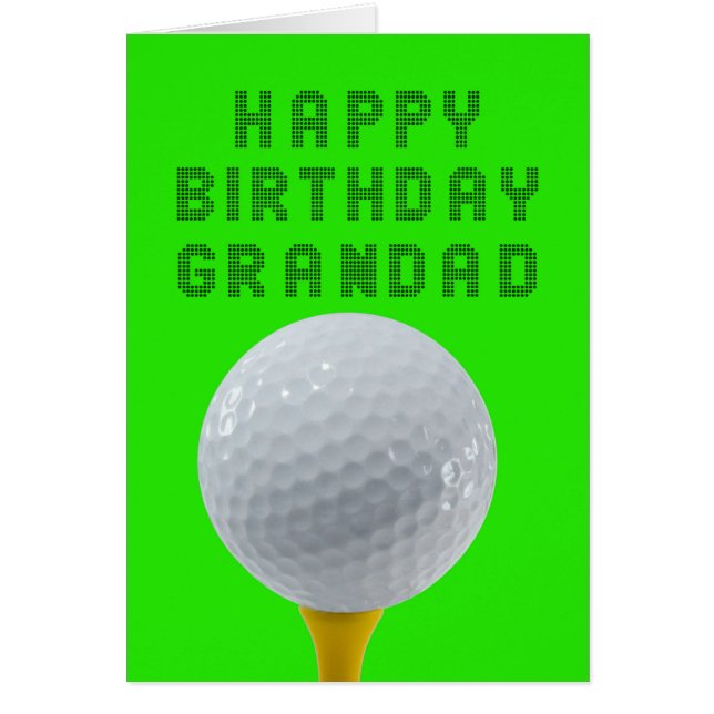 Grandad Birthday Golf (Frente)