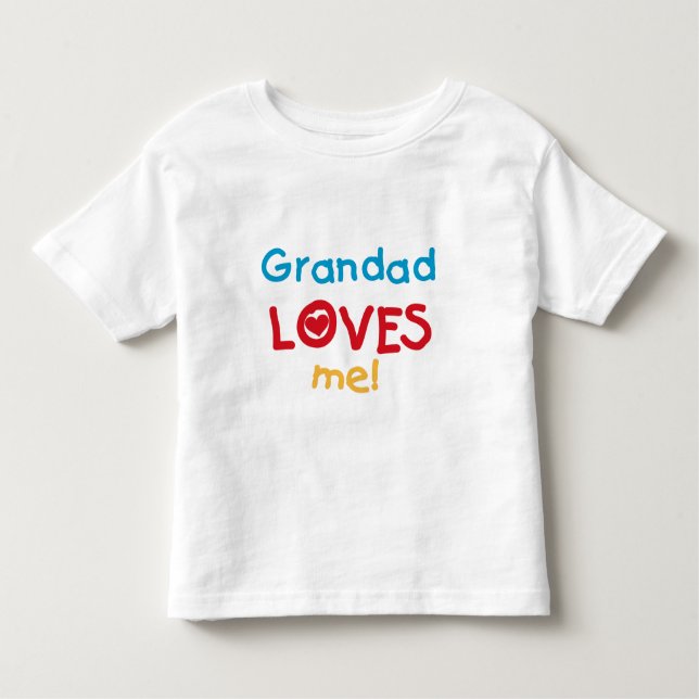 Grandad me ama camisetas y regalos (Anverso)
