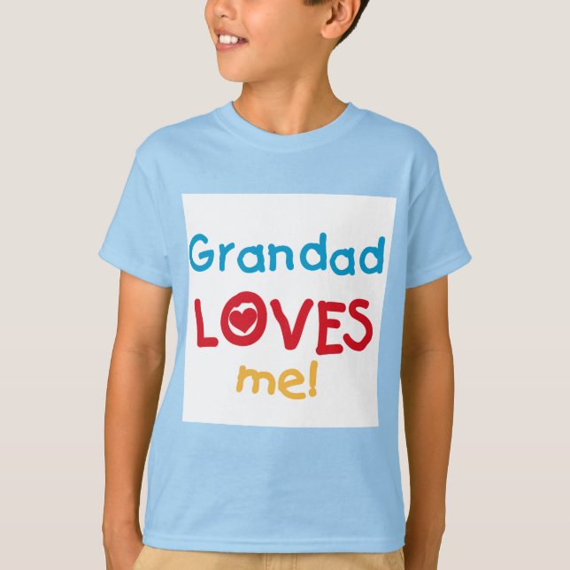 Grandad me ama camisetas y regalos (Anverso)