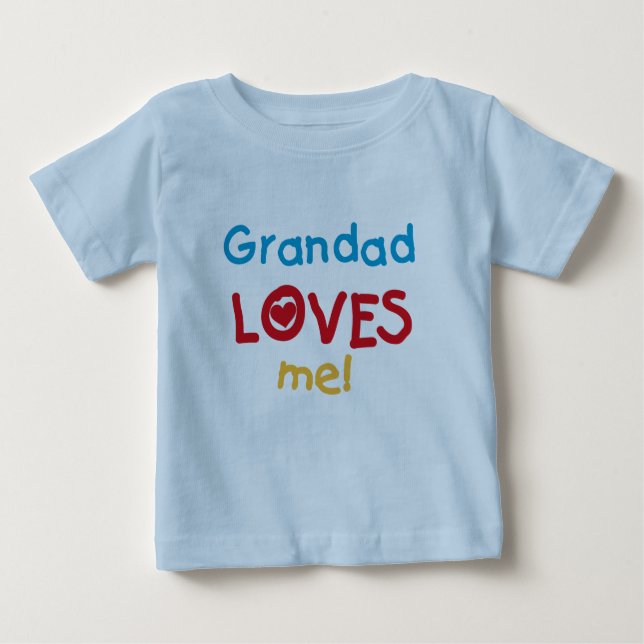 Grandad me ama camisetas y regalos (Anverso)
