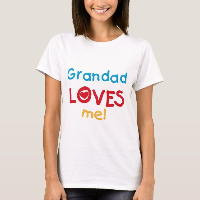 Grandad me ama camisetas y regalos (Anverso)