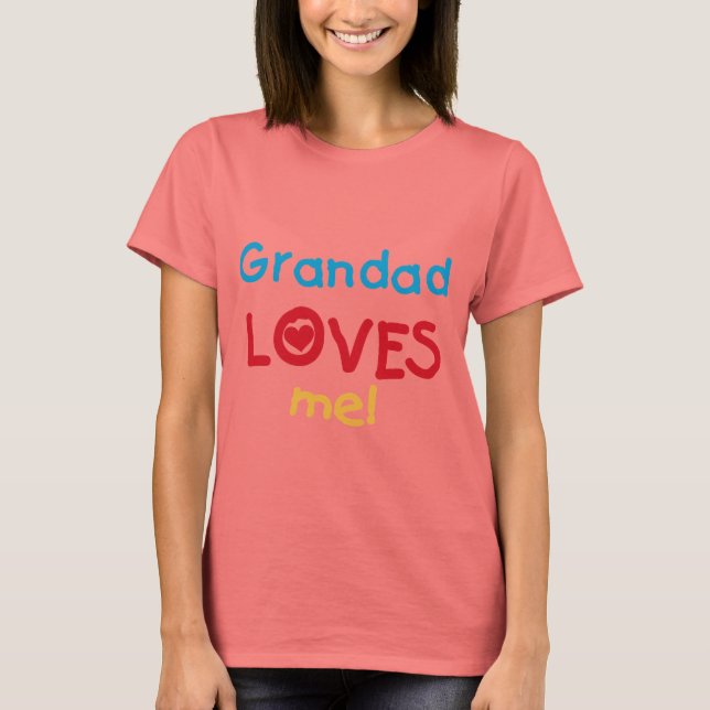 Grandad me ama camisetas y regalos (Anverso)