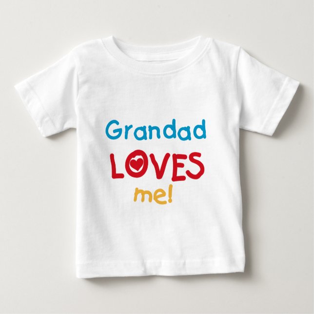 Grandad me ama camisetas y regalos (Anverso)
