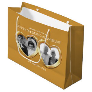 Grande 50.ª bolsa de regalo para el aniversario del boda 