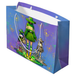 Grande A través de la bolsa de regalo de lluvia