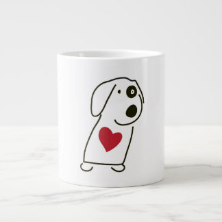 Grande Amor del perro - taza de café