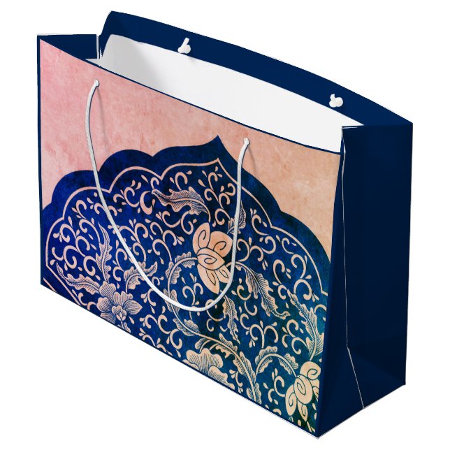 GRANDE ANTIGUA BOLSA DE REGALO DE PERSONALIZADO DE PATRÓN (Angulo reverso)