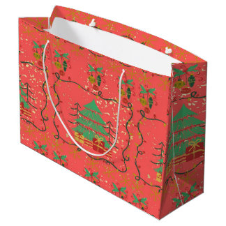 Grande Árbol y regalo de Navidad - Bolsa de regalo RG gra