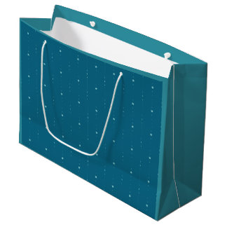 Grande Azul ceruleano - Bolsa de regalo de estrellas en c