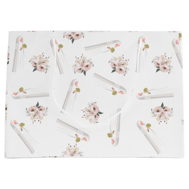 Grande Bodas musulmanes Rosas y bolsa de regalo de novia (Anverso)