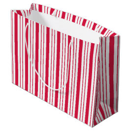Grande Bolsa de regalo a rayas de menta tradicional