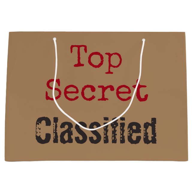 Grande Bolsa de Regalo Alto Secreto (Anverso)