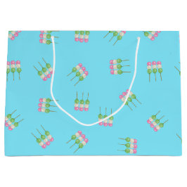 Grande Bolsa de regalo Anime Blue Pastel Dango