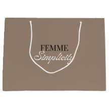 Bolsa de regalo beige