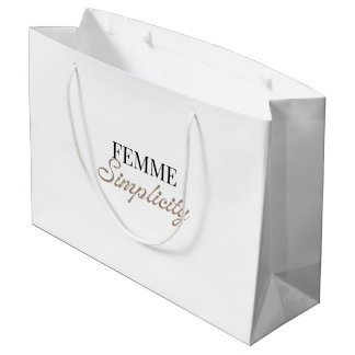 Grande Bolsa de regalo blanca