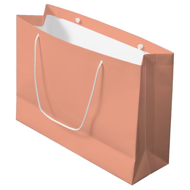 Grande Bolsa de regalo blanca de marca personalizada | Gr (Angulo Anverso)
