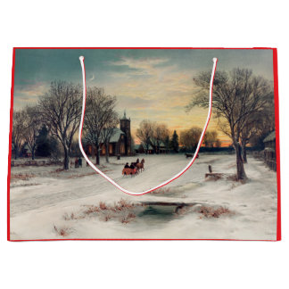GRANDE BOLSA DE REGALO CHRISTMAS EVE (1885) DE W.C. BAUER