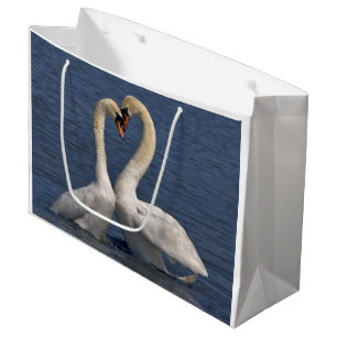 Grande Bolsa de regalo Cisnes enamorados
