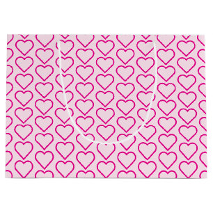 Grande Bolsa de regalo con corazones