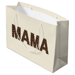 Grande Bolsa de regalo con diseño de leopardo 'Mama' de m