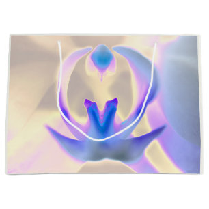 Grande Bolsa de regalo con diseño de orquídea pacífica