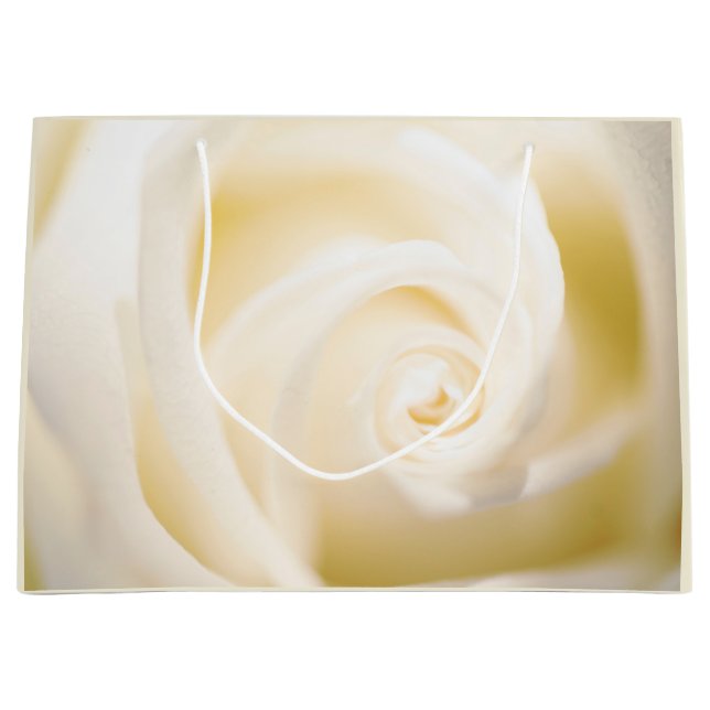 Grande Bolsa de regalo con estampa de rosa suave (Anverso)