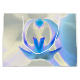 Grande Bolsa de regalo con estampado de orquídea relajant