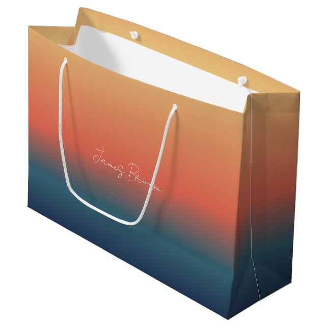 Grande Bolsa de regalo con gradiente colorido (Angulo Anverso)
