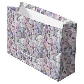 Grande Bolsa de regalo con patrón geométrico de triángulo
