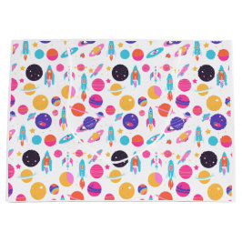 Grande Bolsa de regalo con patrones espaciales generados 