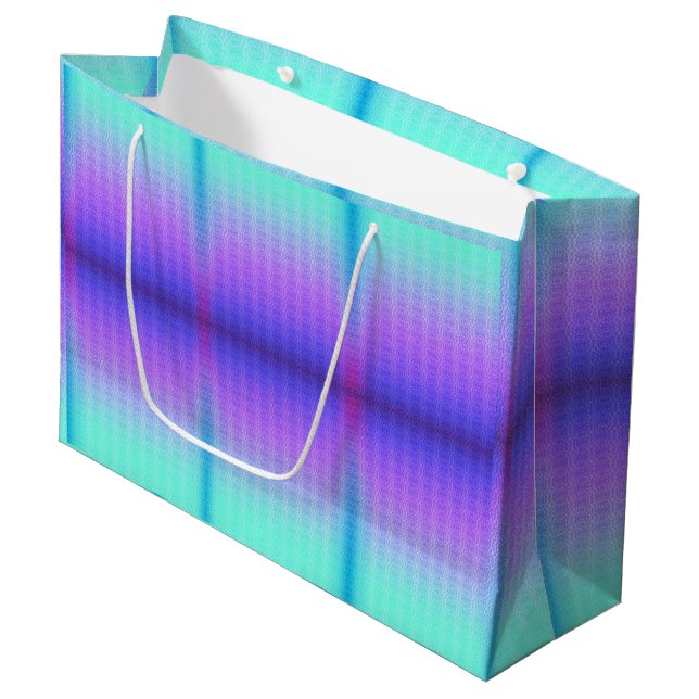 Grande Bolsa de regalo con un diseño de gradiente digital (Angulo Anverso)