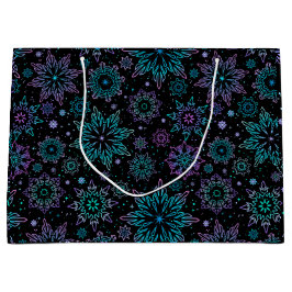Grande Bolsa de regalo "Copos de nieve"