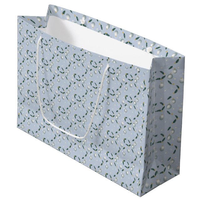 Grande Bolsa de regalo Corona de Invierno (Angulo Anverso)