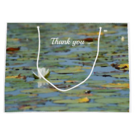 Grande Bolsa de regalo de acuarela del lago Waterlily